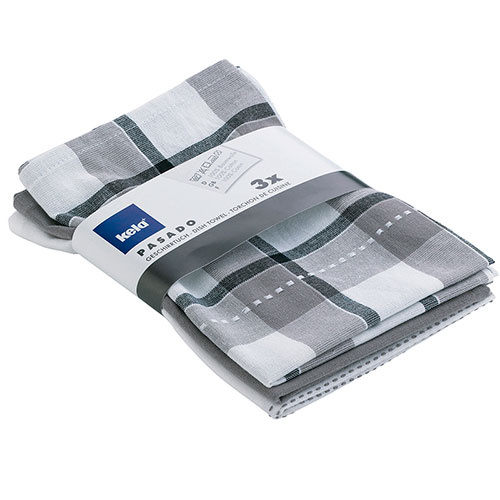 Pasado viskestykker 3-pak - Taupe