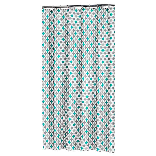 Diamonds badeforhæng - Aqua 180 x 200 cm.