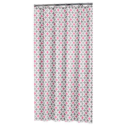 Diamonds badeforhæng - Rosa 180 x 200 cm.