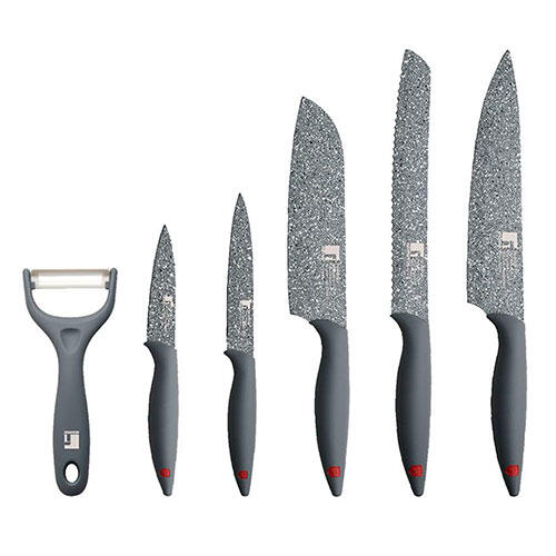 Bergner knivsæt med skræller - Rustfrit stål