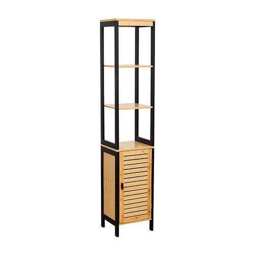 Cebu reol m/ skab - 173 x 34 x 30 cm.