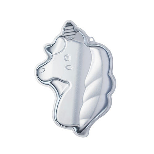 Unicorn kageform i aluminium - 23 x 33 cm.
