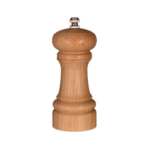 Salt- og peberkværn i træ - 14,5 cm.