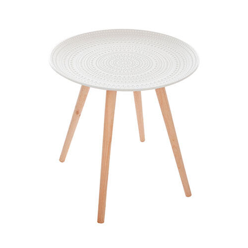 Mileo Nomade sidebord i træ - Ø 49 cm.