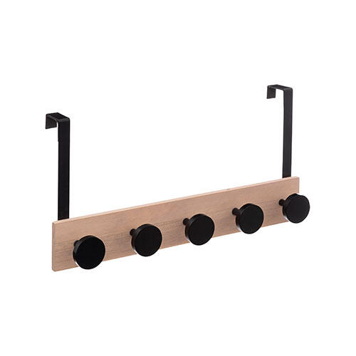 MDF knagerække til dør - 5 knager | 50 cm.
